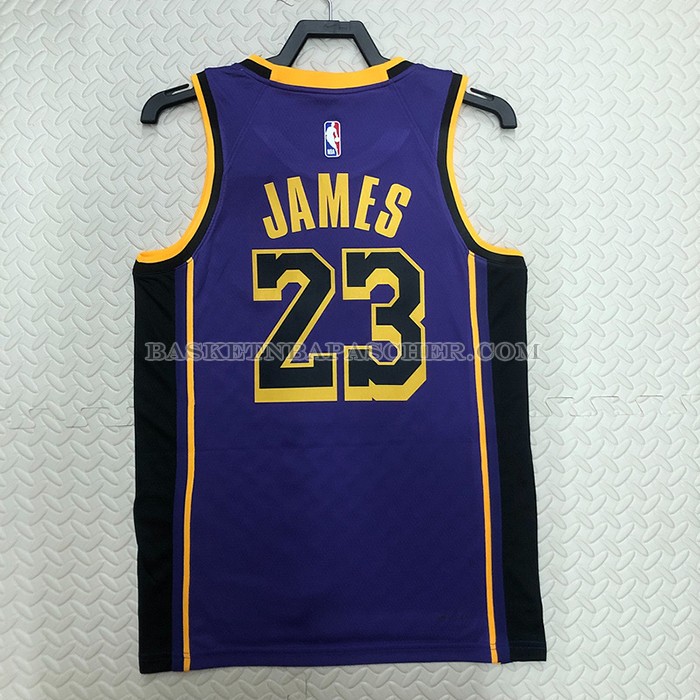 Maillot Los Angeles Lakers LeBron James NO 23 Statement 2022-23 Volet